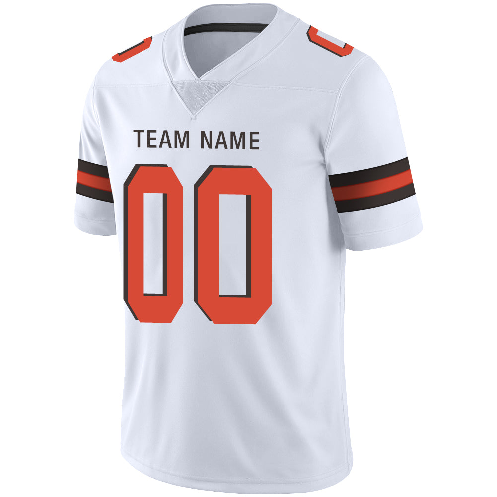 Custom C.Brown Stitched American Jerseys Personalize Birthday Gifts White Football Jerseys