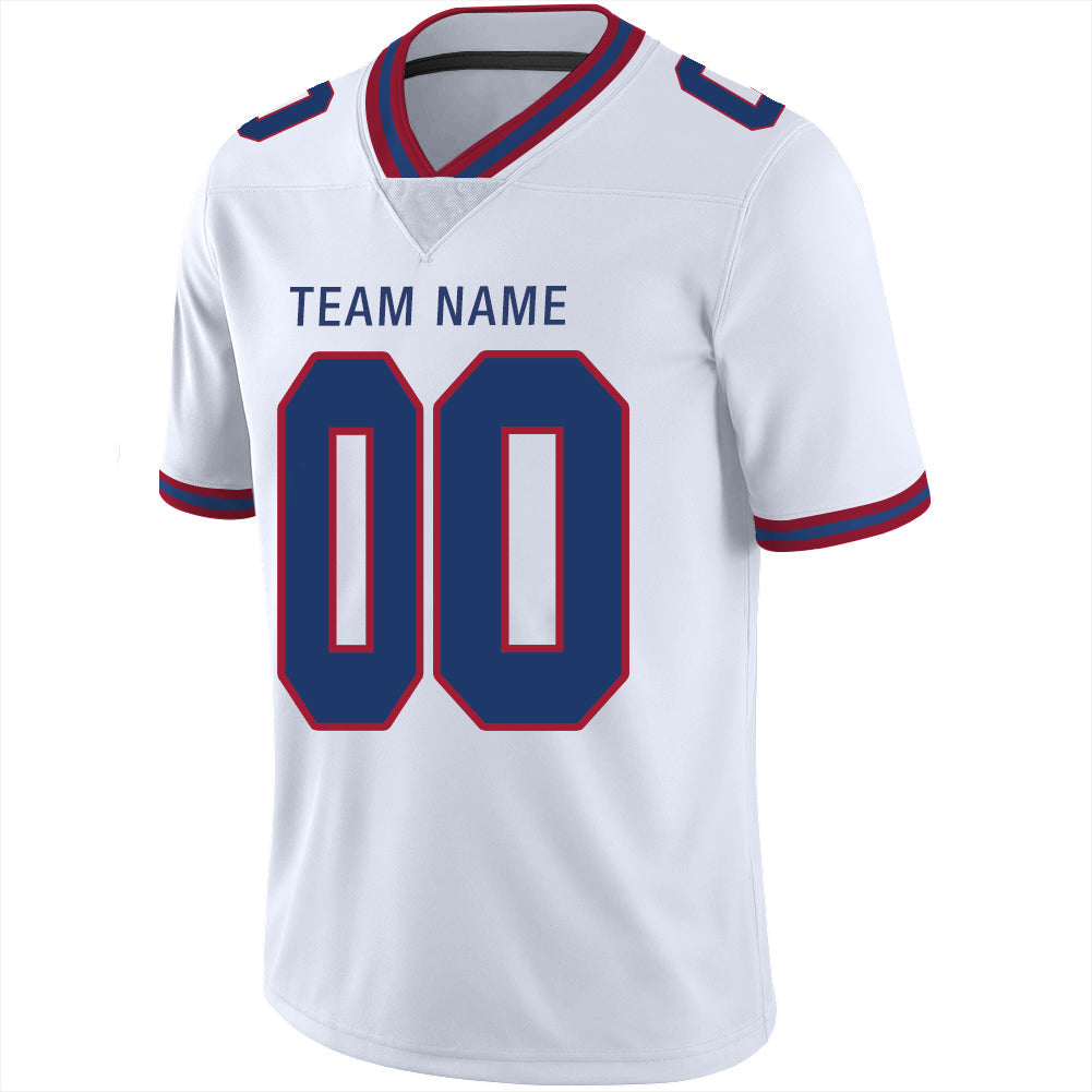 Custom NY.Giants Stitched American Football Jerseys Personalize Birthday Gifts White Jersey
