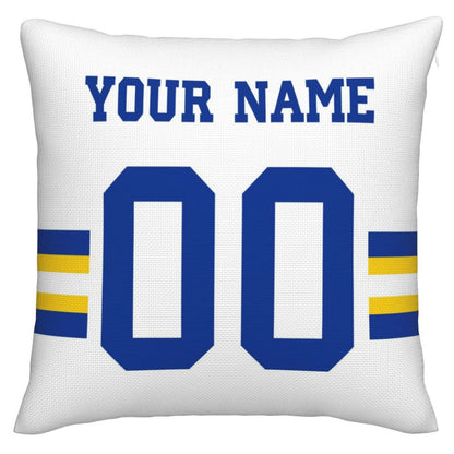 Custom LA.Rams Pillow Decorative Throw Pillow Case - Print Personalized Football Team Fans Name & Number Birthday Gift Football Pillows
