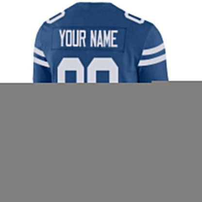 Custom IN.Colts Football Jerseys Team Player or Personalized Design Your Own Name for Men's Women's Youth Jerseys Royal