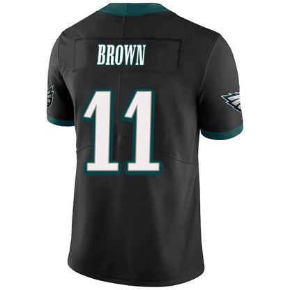 P.Eagles #11 A.J. Brown Player Black Alternate Vapor F.U.S.E. Limited Jersey