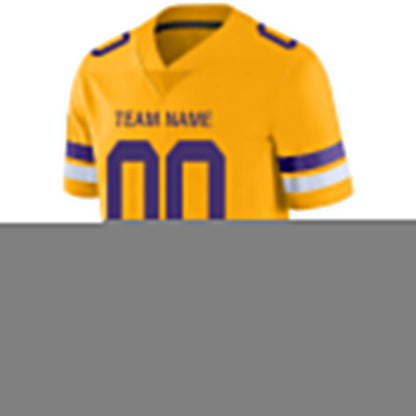 Custom MN.Vikings Stitched American Football Jerseys Personalize Birthday Gifts Gold Jersey