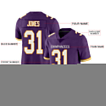 Custom MN.Vikings Stitched American Football Jerseys Personalize Birthday Gifts Purple Jersey