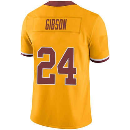 W.Commanders #24 Antonio Gibson Gold Stitched Player Vapor Game Football Jerseys