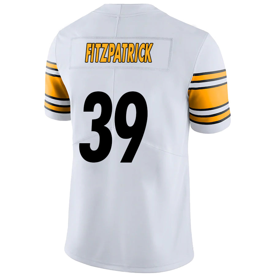 #39 Minkah Fitzpatrick Player P.Steelers White Vapor F.U.S.E. Limited Football Jerseys