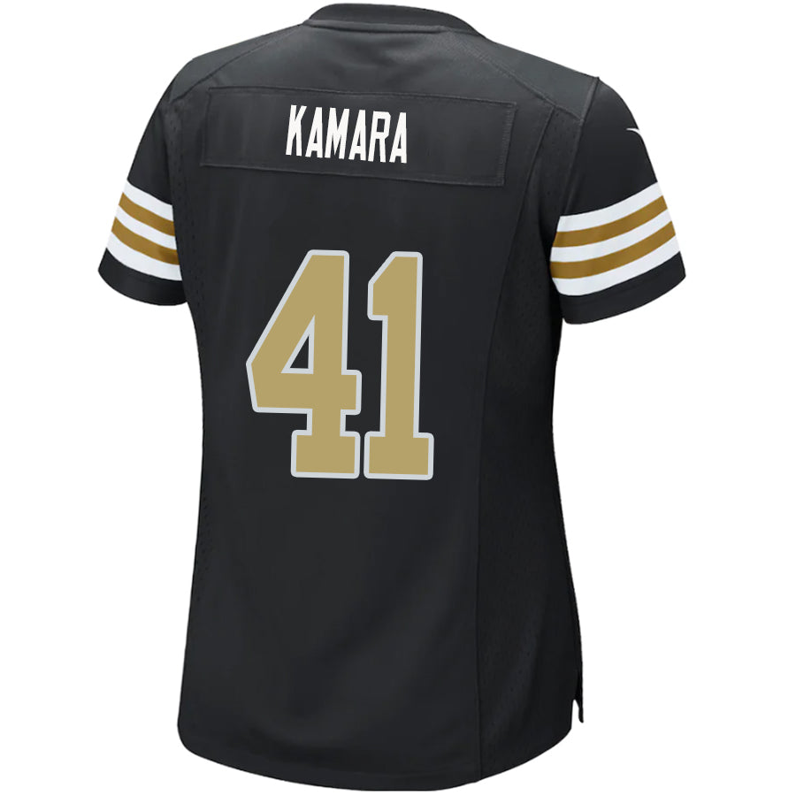 #41 Alvin Kamara Player NO.Saints Black Game Stitched Football Jerseys