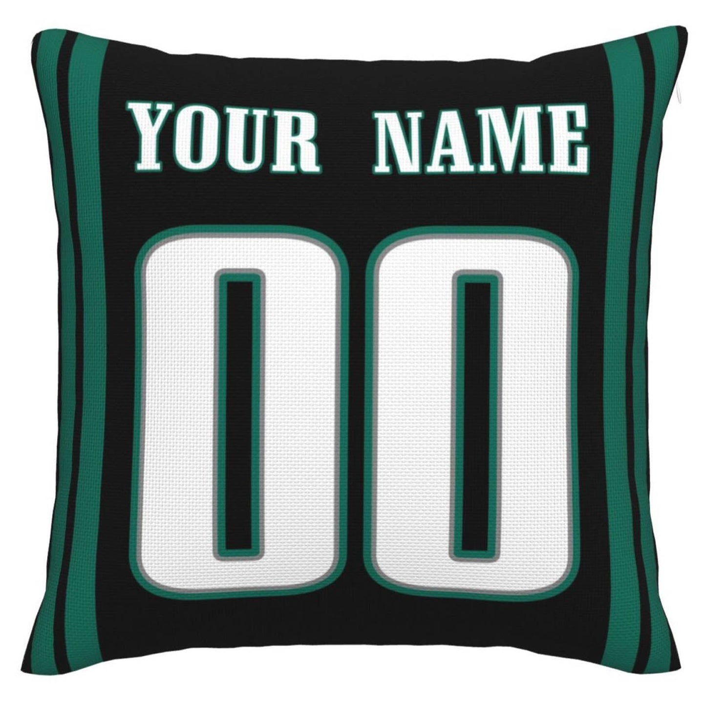 Custom P.Eagles Pillow Decorative Throw Pillow Case - Print Personalized Football Team Fans Name & Number Birthday Gift Football Pillows