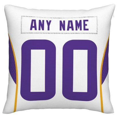 Custom MN.Vikings Pillow Decorative Throw Pillow Case - Print Personalized Football Team Fans Name & Number Birthday Gift Football Pillows