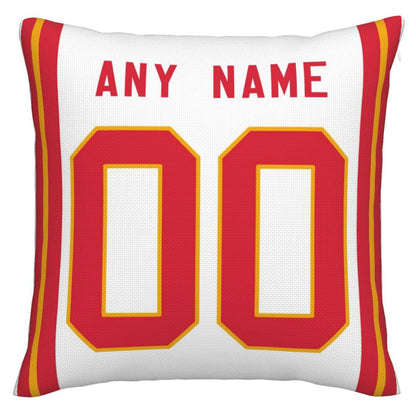Custom KC.Chiefs Pillow Decorative Throw Pillow Case - Print Personalized Football Team Fans Name & Number Birthday Gift Football Pillows