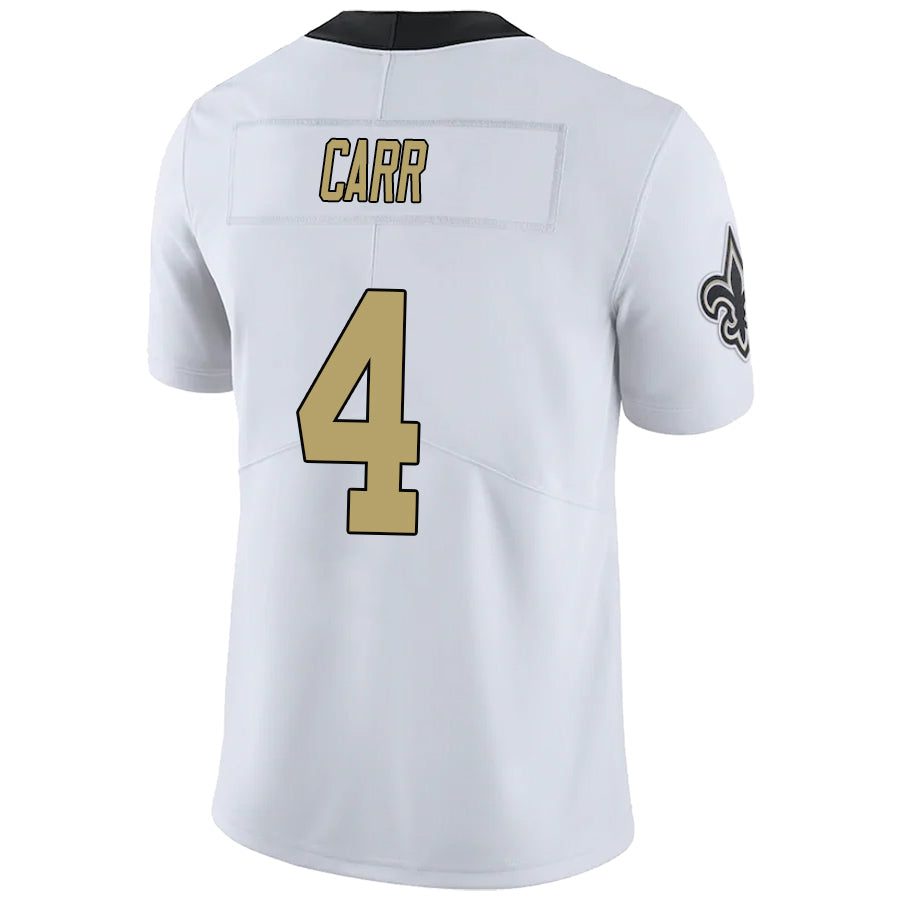 #4 Derek Carr Player NO.Saints White Vapor F.U.S.E. Limited  Football Jerseys