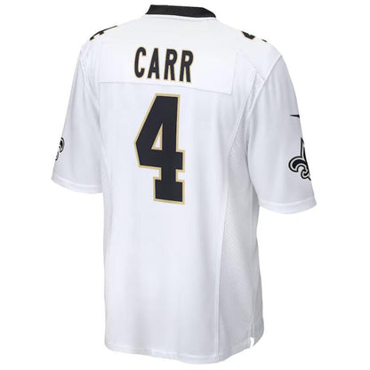 #4 Derek Carr Player NO.Saints White Game Football Jerseys