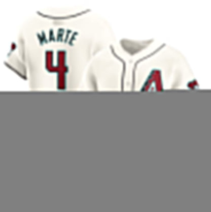 Arizona Diamondbacks #4 Ketel Marte Home Limited Player Jersey - White Stitches Baseball Jerseys