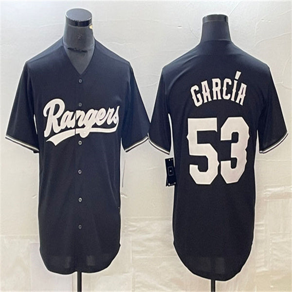 Los Angeles Dodgers #53 Adolis Garc¨ªa Black Home Authentic Patch Jersey Baseball Jerseys