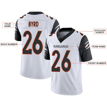 Custom C.Bengal Stitched American Football Jerseys Personalize Birthday Gifts White Jersey