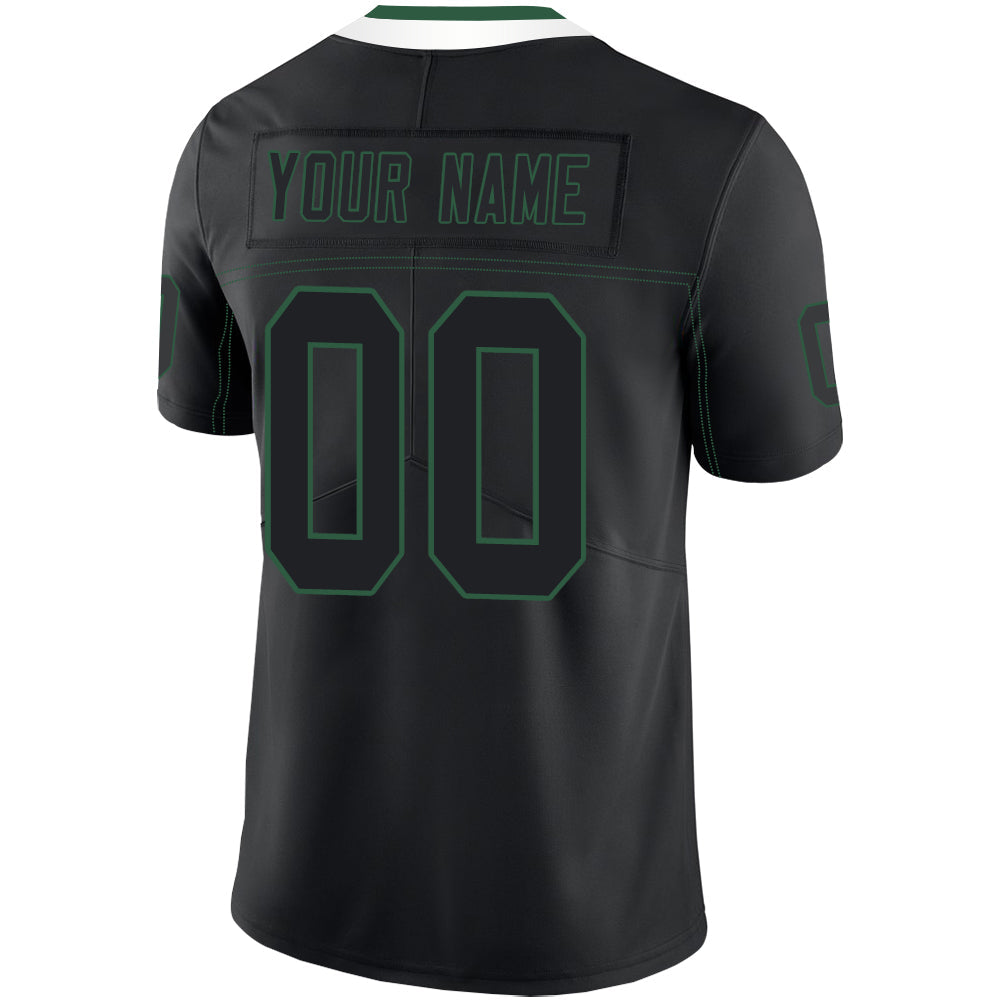 Custom NY.Jets Stitched American Football Jerseys Personalize Birthday Gifts Black Jersey
