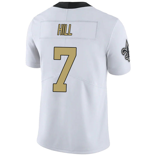 #7 Taysom Hill Player NO.Saints White Vapor F.U.S.E. Limited Football Jerseys