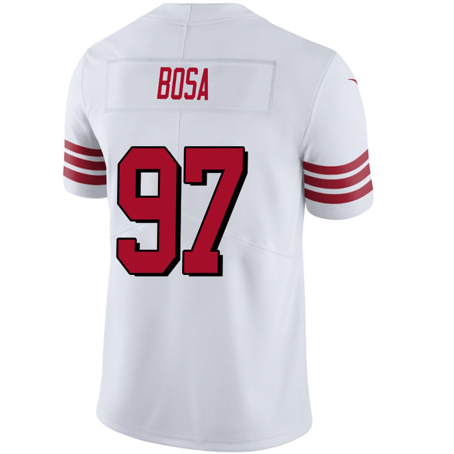 #97 Nick Bosa Player SF.49ers White Vapor Limited Football Jerseys