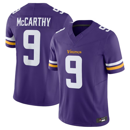 #9 J.J. McCarthy Player MN.Vikings Purple Vapor F.U.S.E. Limited Football Jerseys