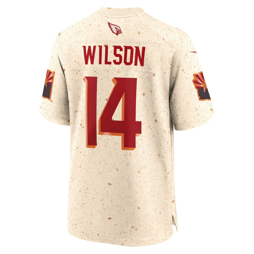 A.Cardinals #14 Michael Wilson Player Natural Game Rivalry Football Jerseys