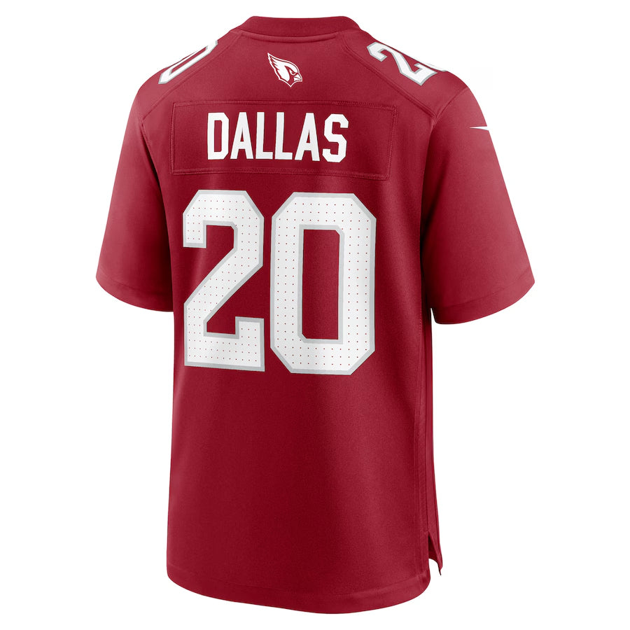 A.Cardinals #20 DeeJay Dallas Player Cardinal Home Game Football Jerseys