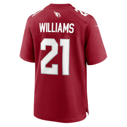 A.Cardinals #21 Garrett Williams Player Cardinal Home Game Football Jerseys
