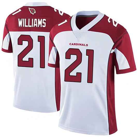 A.Cardinals #21 Garrett Williams Player White Game Football Jerseys