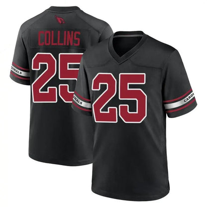 A.Cardinals #25 Zaven Collins Player Black Game Home Football Jerseys