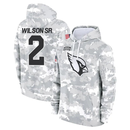 A.Cardinals #2 Mack Wilson Sr. Player Camo Salute to Service Hoodies Football Jerseys