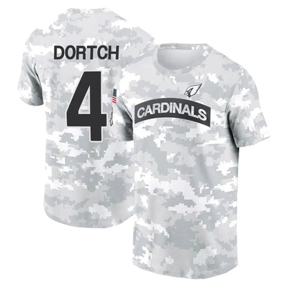 A.Cardinals #4 Greg Dortch Player Salute to Service Hoodies & T-Shirts Football Jerseys