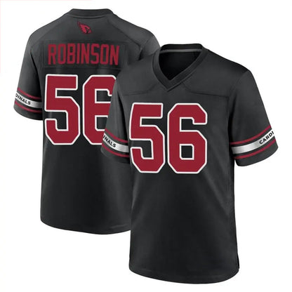 A.Cardinals #56 Darius Robinson Player Black Home Game Football Jerseys
