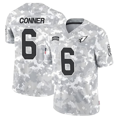 A.Cardinals #6 James Conner Player Camo Salute to Service Limited Stitched Football Jerseys