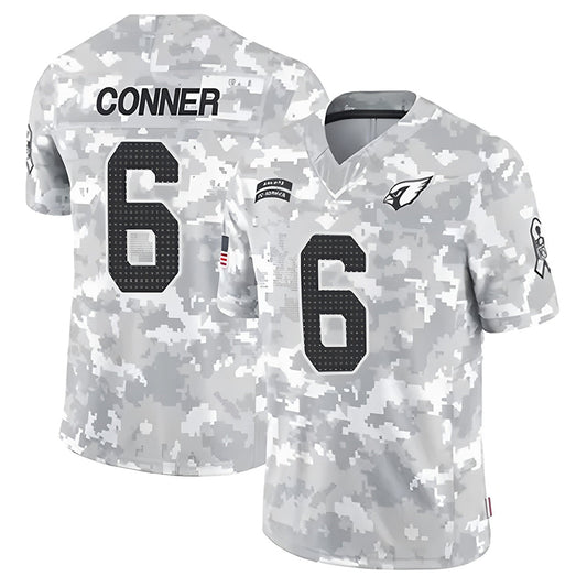 A.Cardinals #6 James Conner Player Camo Salute to Service Limited Stitched Football Jerseys