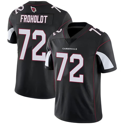 A.Cardinals #72 Hjalte Froholdt Player Black Vapor Untouchable Elite Football Jerseys