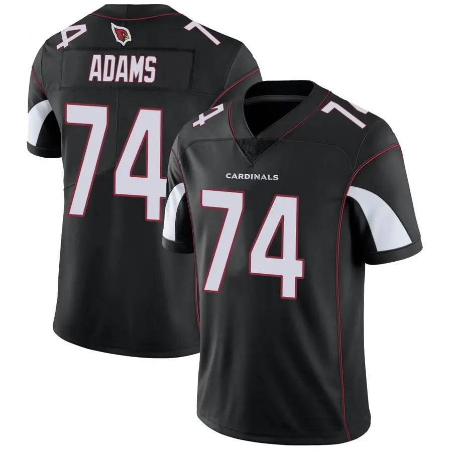 A.Cardinals #74 Isaiah Adams Player Black Vapor Limited Football Jerseys