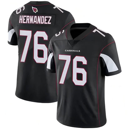 A.Cardinals #76 Will Hernandez Player Black Vapor Untouchable Elite Football Jerseys