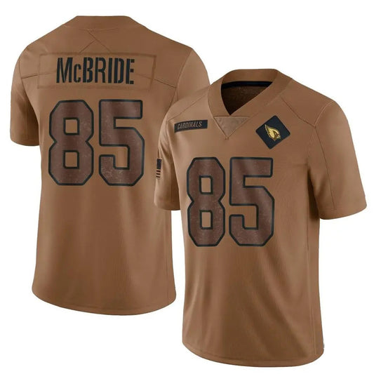 A.Cardinals #85 Trey McBride Player Brown Limited Reflective Football Jerseys