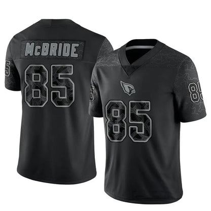 A.Cardinals #85 Trey McBride Player Black RFLCTV Limited Football Jerseys