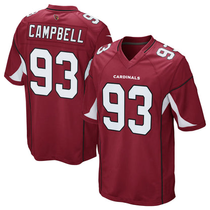 A.Cardinals #93 Calais Campbell Player Cardinal Game Football Jerseys
