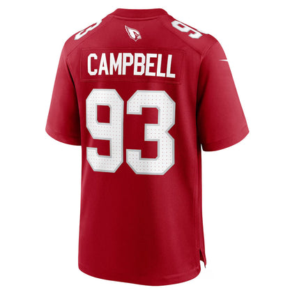 A.Cardinals #93 Calais Campbell Player Cardinal Home Game Football Jerseys