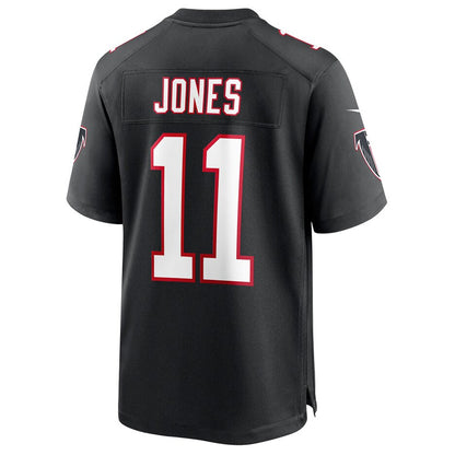 A.Falcons #11 Jalon Walker Player Black Throwback Game Football Jerseys