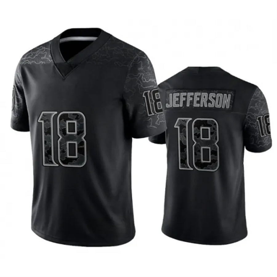 A.Falcons #18 Kirk Cousins Player Black RFLCTV Limited Football Jerseys