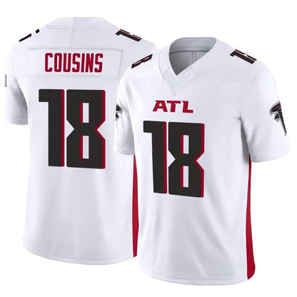 A.Falcons #18 Kirk Cousins Player Vapor F.U.S.E. Limited Whtie Football Jerseys