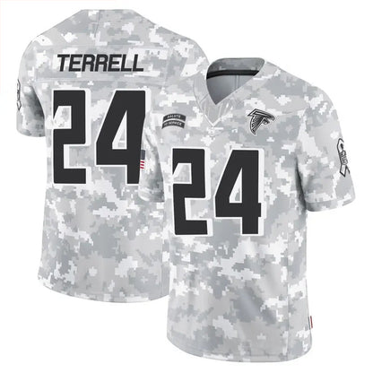 A.Falcons #24 A.J. Terrell Jr. Player Arctic Camo Salute to Service Limited Football Jerseys