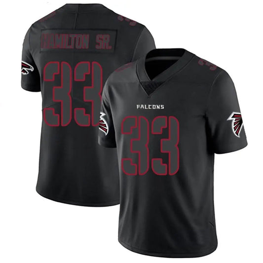 A.Falcons #33 Antonio Hamilton Sr. Player Limited Black Impact Football Jerseys