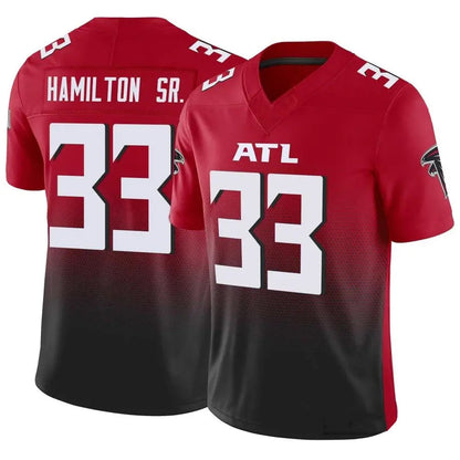 A.Falcons #33 Antonio Hamilton Sr. Player Red Vapor F.U.S.E. Limited Football Jerseys