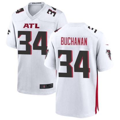 A.Falcons #34 Ray Buchanan Player White Game Home Football Jerseys