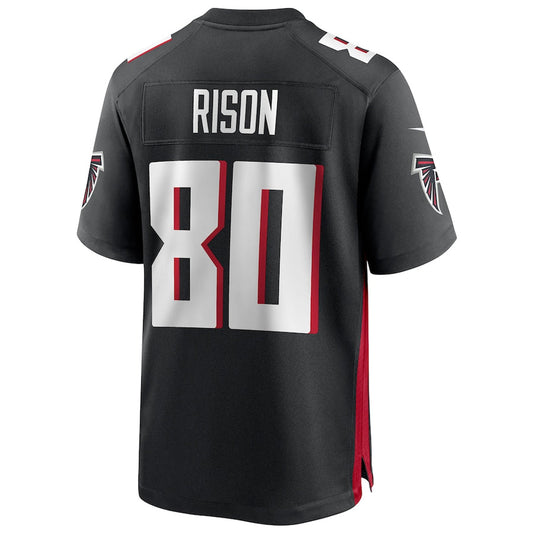 A.Falcons #80 Andre Rison Player Black Home Game Football Jerseys