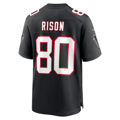 A.Falcons #80 Andre Rison Player Black Throwback Game Football Jerseys
