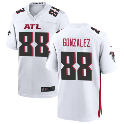 A.Falcons #88 Tony Gonzalez Player White Home Game Football Jerseys