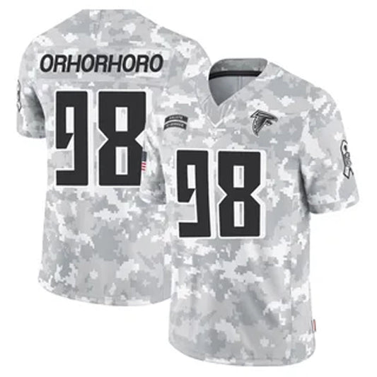 A.Falcons #98 Ruke Orhorhoro Player Arctic Camo Salute to Service Limited Football Jerseys
